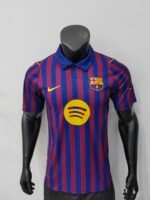 Player version 27-28 Barcelona Home Red Blue Soccer Jersey AAA