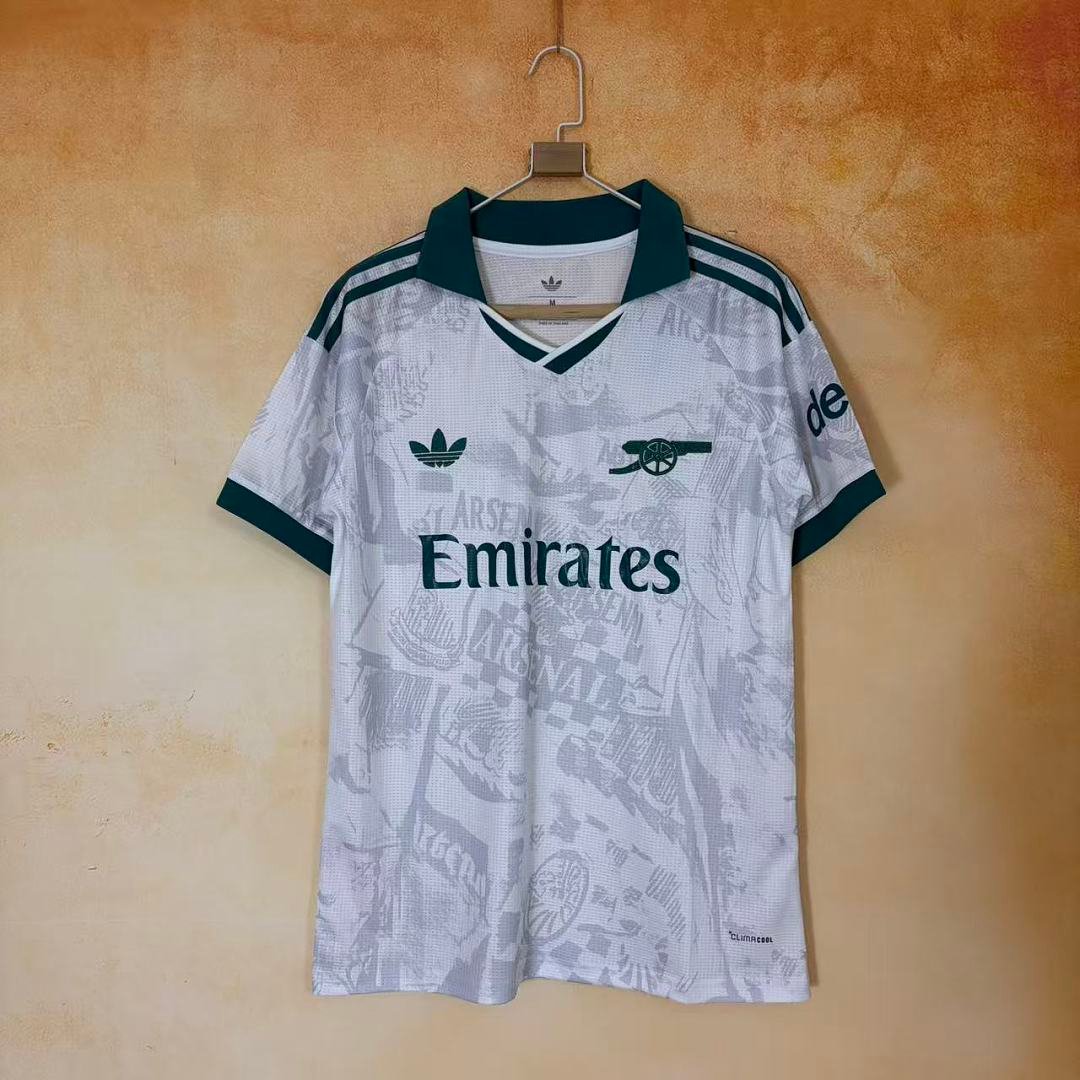 3db51416 2027-2028 Special Arsenal White Green Soccer Jersey AAA - Image 1