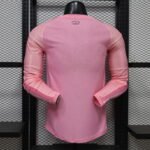 Player version 26-27 Inter Miami Home Pink Long-sleeved Soccer Jersey AAA - Image 2