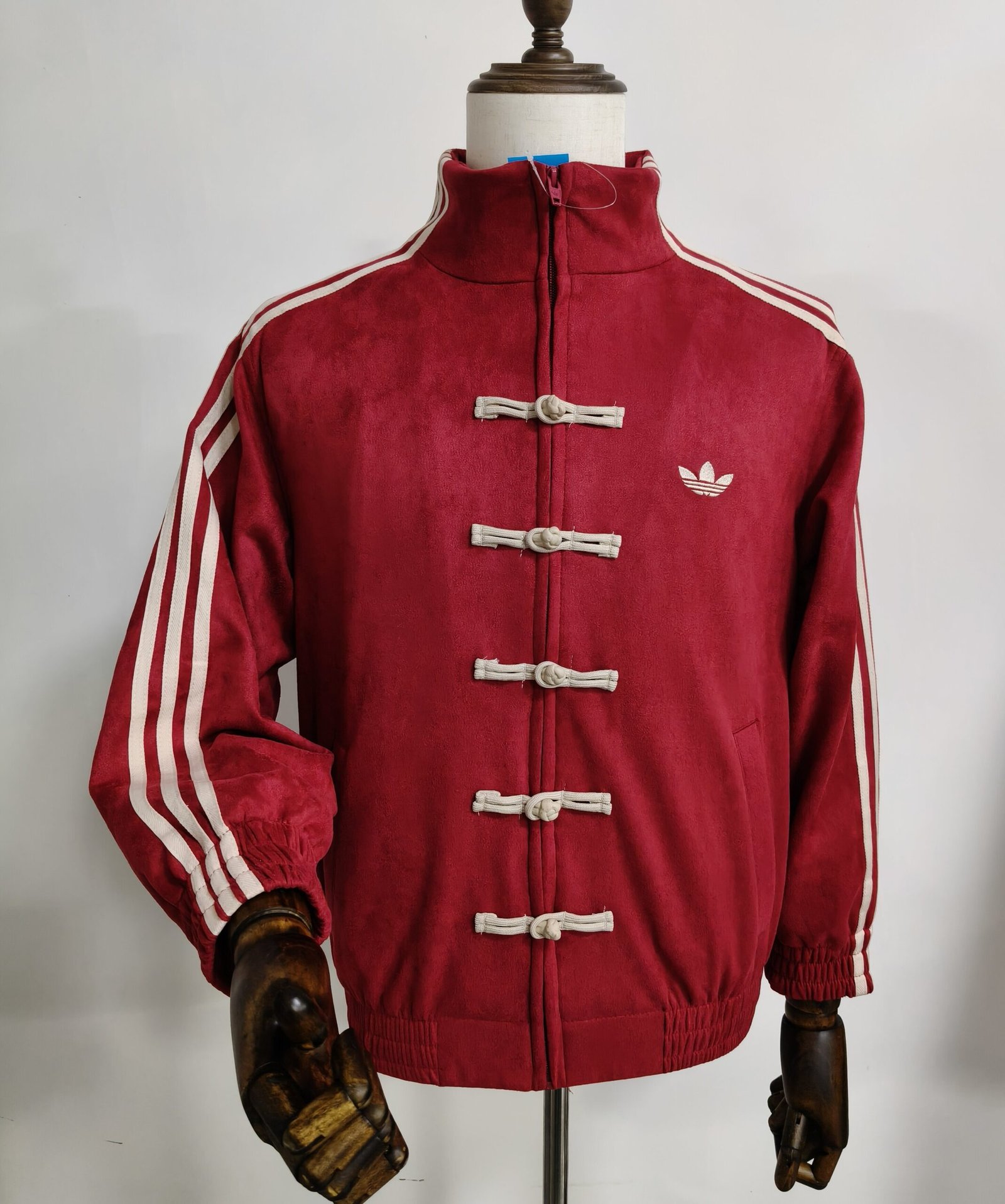 oplus_10485792 Adidas Red Jacket - Image 1