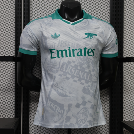 Player version 2026-2027 Arsenal White Green Soccer Jersey AAA