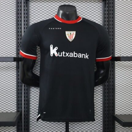 Player version 26-27 Athletic Bilbao Black Soccer Jersey AAA