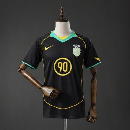 Retro version 90s Sporting Lisbon Black Soccer Jersey AAA