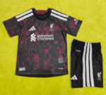 26-27 Liverpool 2nd Away Black Red Kids/Youth Soccer Uniform
