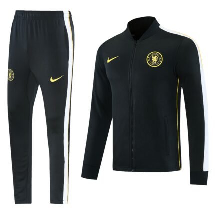 26-27 Chelsea Black Thailand Soccer Jacket Uniform