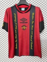 Retro version 1994 Manchester United Black Red Soccer Jersey AAA