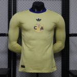 110th Anniversary Edition Player Version Club America Yellow  Long sleeves  Soccer Jersey AAA