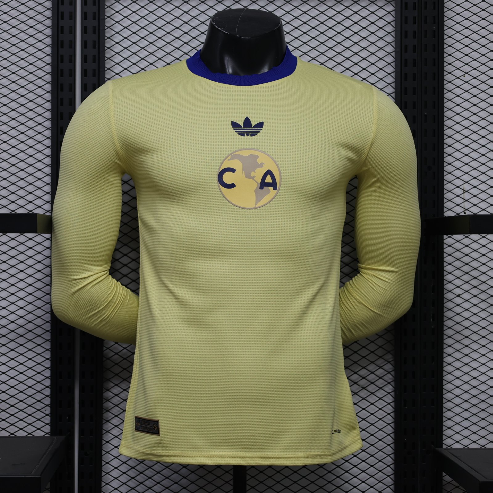 8d145447 110th Anniversary Edition Player Version Club America Yellow Long sleeves Soccer Jersey AAA - Image 1