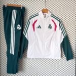 2026-2027 Real Madrid White Green Windbreaker  Soccer Jacket uniform
