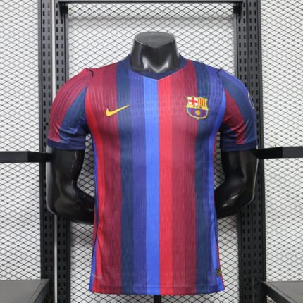no ads Player version 26-27 Barcelona Home Red Blue Soccer Jersey AAA