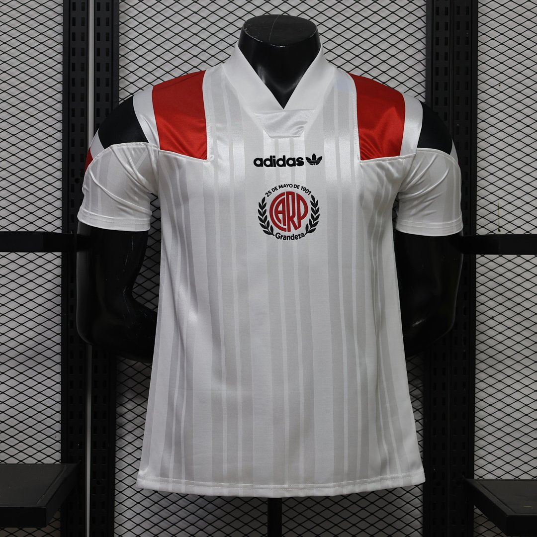 9b359e69 Player retro version 2026-27 River Plate White Soccer Jersey AAA - Image 1