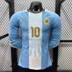 #10 Messi Player Version 2026-2027 Argentina Blue Long sleeves Soccer Jersey AAA