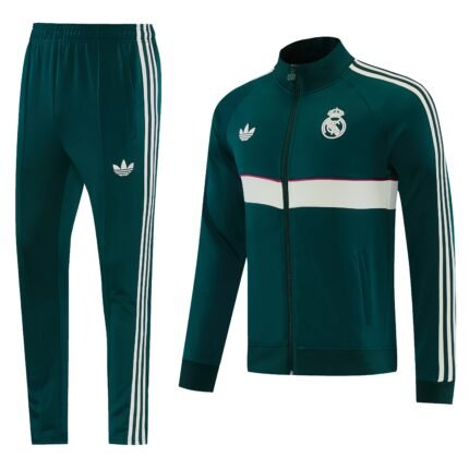 26-27 Real Madrid Green Thailand Soccer Jacket Uniform