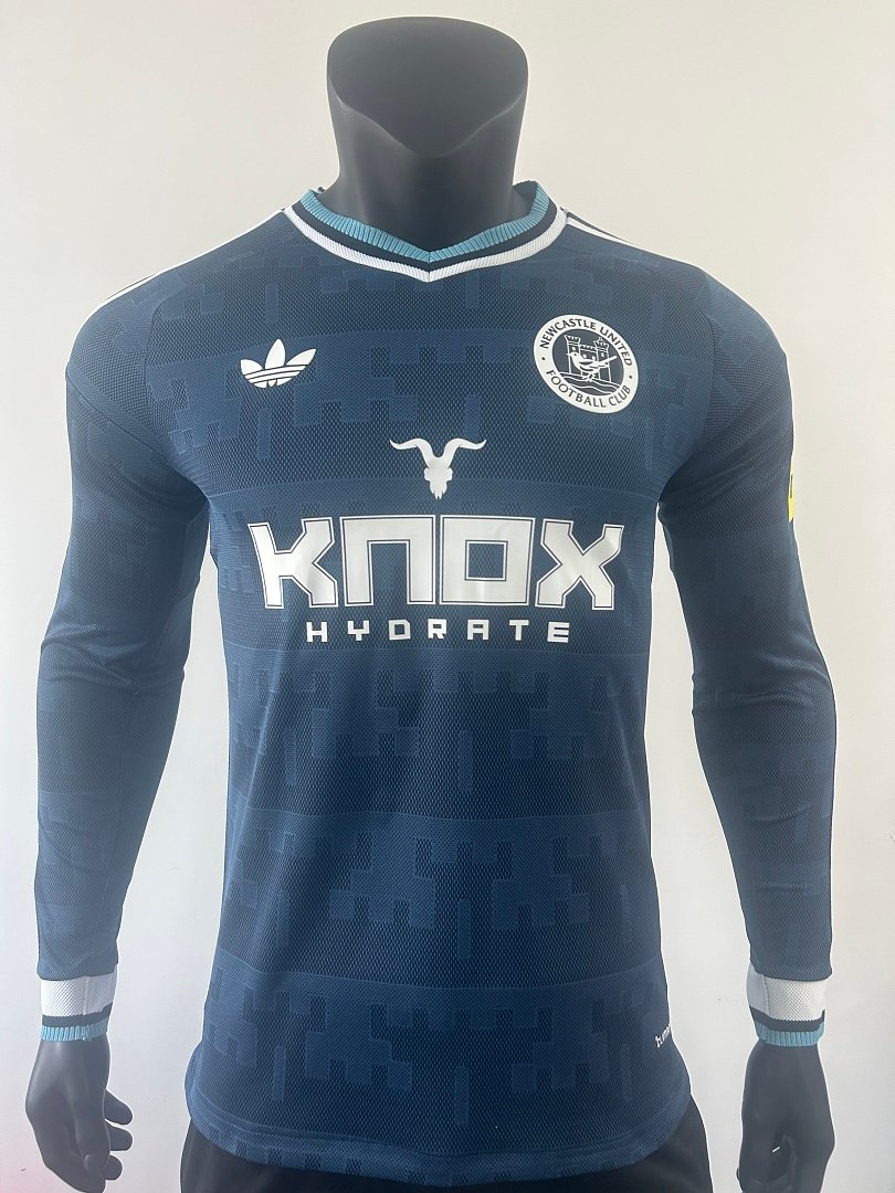 bf8db61e Player version 26-27 Newcastle United Away Royal Blue Long-sleeved Soccer Jersey AAA - Image 1
