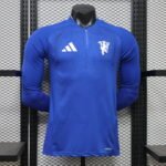 Player Version 26-27 Manchester United Blue Long sleeves Soccer Jersey AAA
