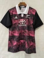 2026-2027 All Black Pink Black Rugby Jersey