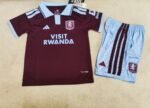 2026-2027 Aston Villa Home Red kids/youth  Soccer uniform
