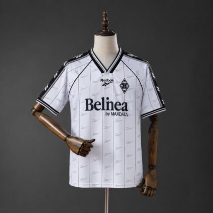 1997-1998 Version  Mönchengladbach Home White Soccer Jersey AAA