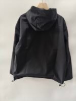 26-27 Brazil Black Windbreaker  Soccer Jacket  with hat - Image 2