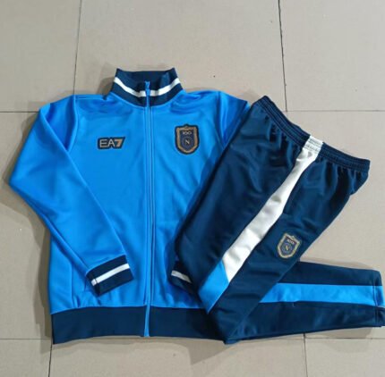 26-27 Napoli Blue Thailand Soccer Jacket Uniform